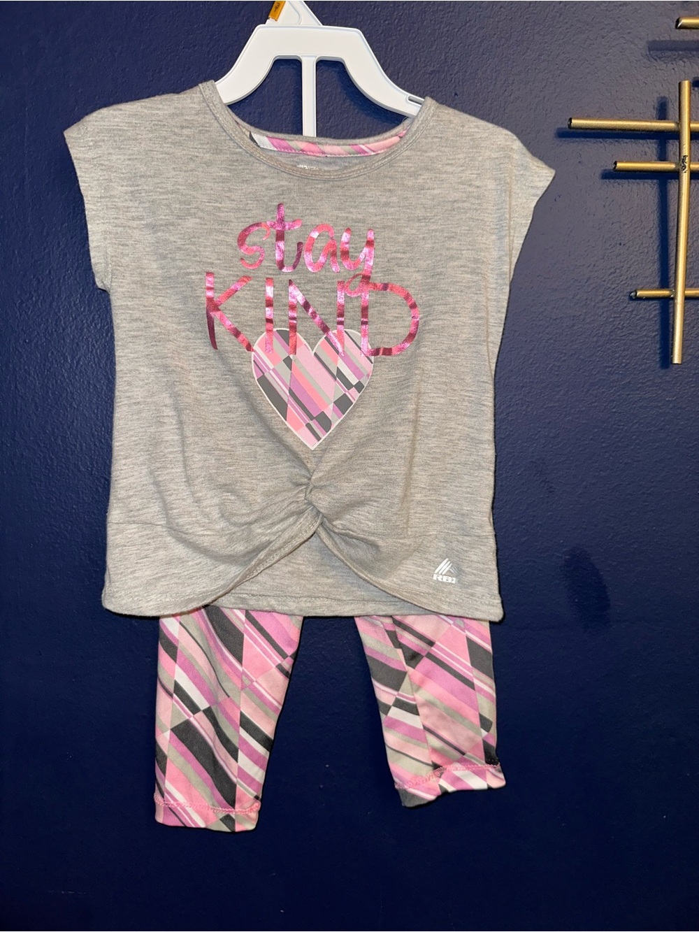 RBX Girls top and capri leggings Set size 4t